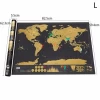 Scratch Off World Tracker Map with Tube Packaging Black Map Scratch Off World Map