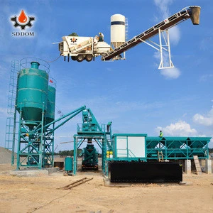 SDDOM Brand HZS 25 to 240 cubic meter New Type Advanced Concrete Batching Plant For Sale