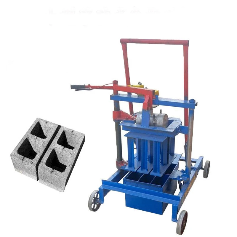 Semi automatic interlocking soil cement brick making machine 4-35 concrete hollow block making machine lowest price philippines