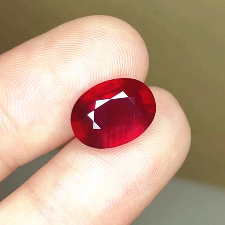 SGARIT gemstone jewelry factory wholesale precious gem stone loose gemstone 5.13ct Vivid  red unheated natural ruby