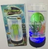 shantou led light B/O fish Electronic jellyfish music lamp base plate Electronic pets baby bath toys made in China