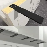 Shelf Brackets Heavy Duty Wall Mounted Industrial Iron Floating Decorative Rectangle Supports Matte Black Metal Wall Hanging