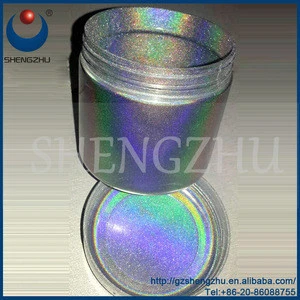 Shengzhu flip flop effect paint pigment ,rainbow Holographic Galaxy Pigment powderFor Car Paints,nail art