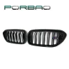 shine black double  line  car front grille for G30/G38