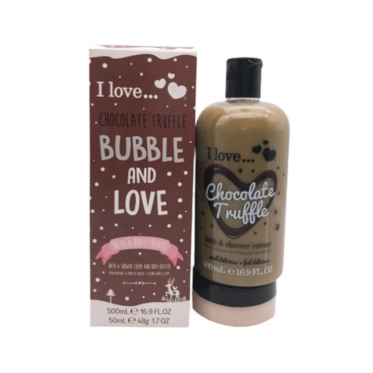 Shower gel set 500ml Chocolate Truffle brand shower gel 50ml body butter lotion
