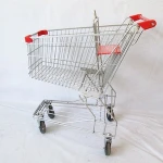 Shunhong manufacturer supermarket Asian wholesale metal wire steel shopping trolley cart push cart