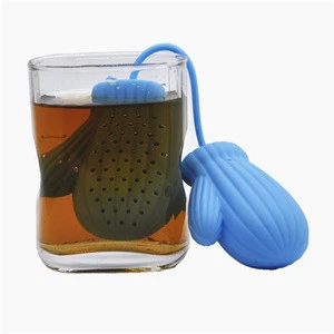 Silicone Gloves Shape Tea Infuser Filter Perforated Strainer