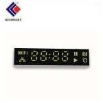 Silsmart white led screen indoor custom graphic display mp3 usb indoor led display controller RGB 7 segment led digital display