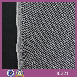 silver diamond polyester mesh fabric