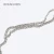 Import Silver glitter with metal chain strap ladies chain belt from China