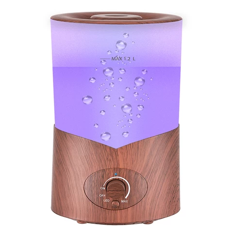 Simple Design Air Diffuser Humidifier With Wood Grain