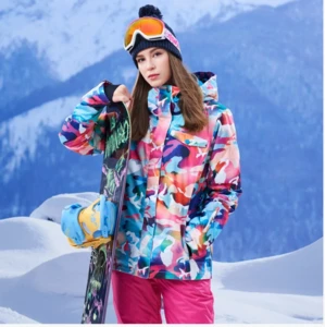 Ski Jacket Pants Winter Warm Windproof Waterproof Outdoor Sports Snowboarding Brands Ski Coat Trousers Ski Suit
