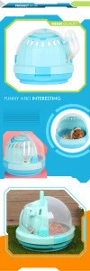 small pets hamster cage plastic take out carrier animal house