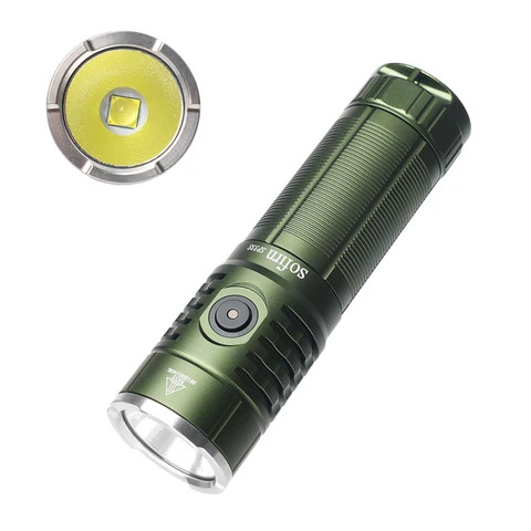 Smart Design SP33S 5000 Lumens Powerful LED Flashlight  USB C Rechargeable XHP70.2 Torch with Power Bank Function