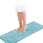 Solid Chenille Water absorption Shaggy Rug Latex back Non-slip Toilet Floor bath Mats  amazon quality