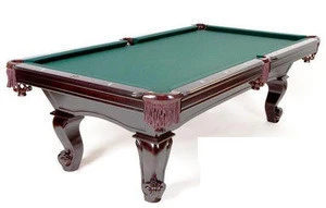 Solid wood pool billiard table for tournament use