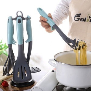 soup ladle spoon egg whisk pasta rake slotted turner 6pcs camping home nylon cooking tools kitchen utensils set