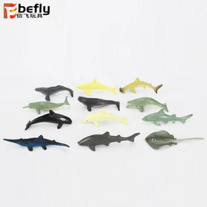 Souvenir gift toy plastic small shark sea animal model