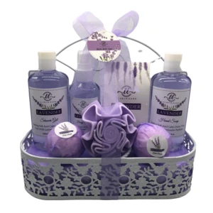 Spa Bath Gift Set for Women Wire Basket Bath and Body Gift Sets