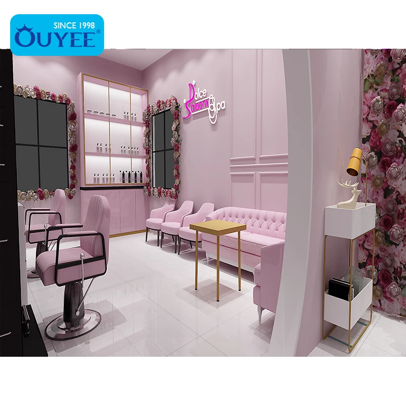Spa Beauty Salon Desk Furniture Set Nail Salon Furniture Hair Salon Station