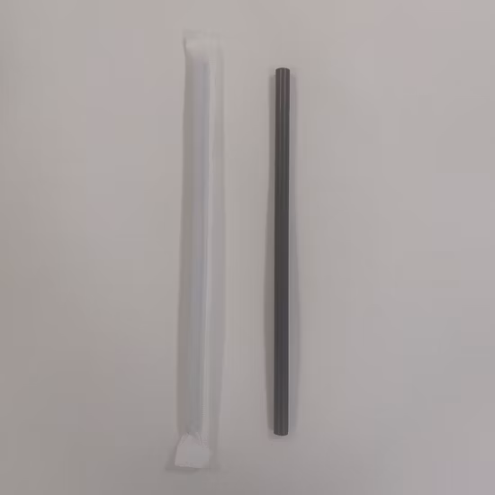 High Quality Biodegradable Black Paper Individual Wapped PP Plastic Coffee Juice Straws
