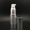 special design high quality silver clear airless pump bottle