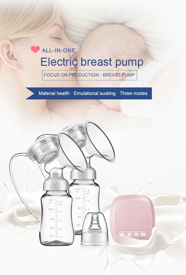 Special Design Hot Sale Double Electric Strong Suction Milk Feeding Breast Pump