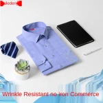 Spring New Model Plaid Shirt Men's Long-Sleeved Business Casual Men's Shirt Cotton and Linen Middle-aged Men's Shirt