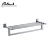 Import Square Design Zinc Alloy Material Chrome Finish Wall Mounted Brass Towel Bar Bathroom Set Bathroom Accessories from China