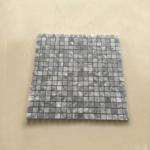 square goodluck mosaic grey marble tile for bathroom