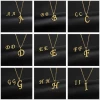 Stainless Steel 26 Letter Pendant Necklace Set with European and American New Earstuds Letter Necklace Two Piece Set Accessories