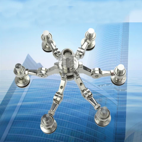 Stainless Steel Glass Spider Holder Fitting Glass Curtain Wall Spider  Building Hardware Accessor