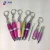 Stationery Funny Design Mini Glitter Lather Ballpoint Pen with Keychain Keyring