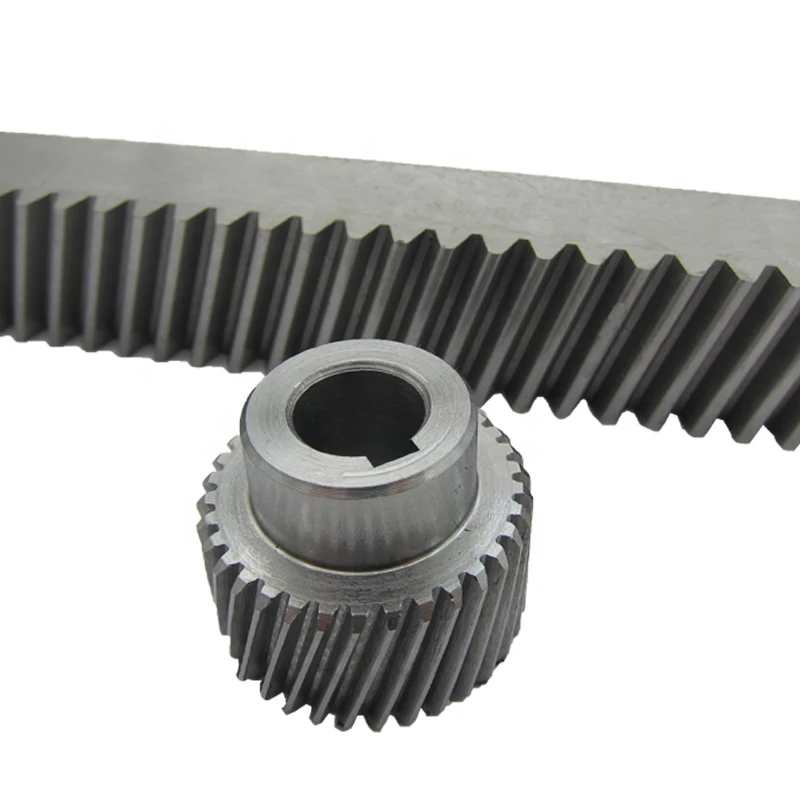 Stock high precision high quality DIN6 M2 helical gear rack and pinion