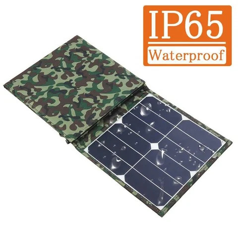 Sunpower 40W Portable Solar Panel Monocrystalline Foldable Solar Charger for  Phone camera with Fast charging QC3.0 Type C