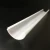 Import T12  milky polycarbonate pc extrusion led light tube cover top diffuser profile 38mm wide section custom made from China