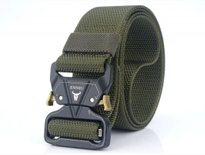 Tactical Belt, 1.7&quot; Tactical Heavy Duty Waist Belt, Quick-Release Military Style Shooters Nylon Belts with Metal Buckle
