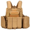 Tactical Molle Vest Airsoft Paintball Hunting Vest Strike Plate Carrier Combat Armor Vest with Accessory Pouches