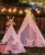Import Teepee Luxury Lace Tent for Wedding Party Photo Prop Lace Canopy for Indoor &amp; Outdoor Use Kids Toy Tent for Children from China