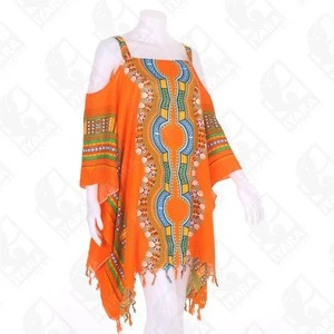 Thailand Dashiki Vintage Hippie Shirt Off Shoulder New Design African for Women
