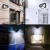 Import The new 100LED solar rechargeable wall lamp with four sides glowing human body induction lamp outdoor lighting modern courtyard from China