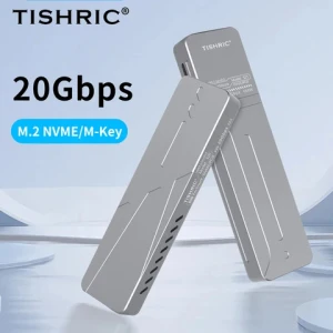 TISHRIC Aluminum Alloy M.2 NVME Protocol Hard Drive Enxlosure Case Hdd Box ,System Support : win7 , Win10 , IOS