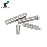 titanium edc Travel Storage Cases Packaging Toothpick Holer pill case