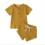 Import Toddler Kids Baby Girls Boys Summer Clothes 2020 Solid Color T Shirt Tops Bow Shorts 2pcs Outfits Set Summer Clothes from China
