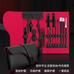 Top Quality 18Pcs Black Manicure Set & Pedicure Toe Nail Cutter Trimmer Grooming Kit Nail Clipper Set & Nail Tool Kit Manicure