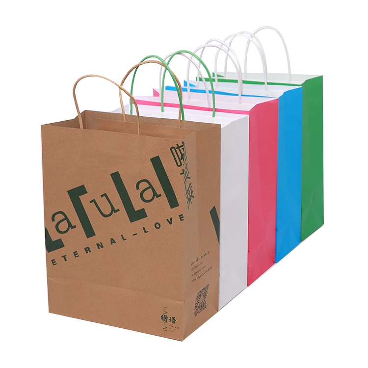 Top quality carry paper shopping tote bags for shop