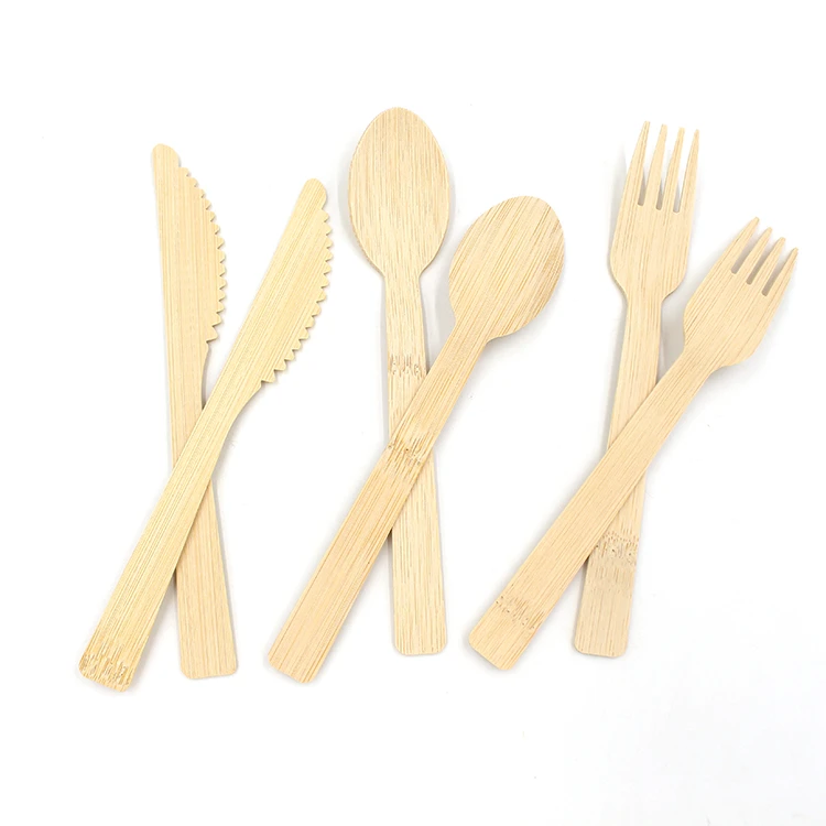Top seller eco-friendly modern bamboo spoon fork and knife set
