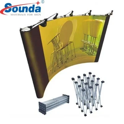 Tradeshow Exhibition Display Fabric Wall Pop up Banner Stand Display