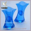 Transparent resin blue vase home decoration gifts.