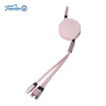 Travelpro Factory Custom 3-In-1 Data Cable Fast Charging Retractable Phone Type C USB Data Cable